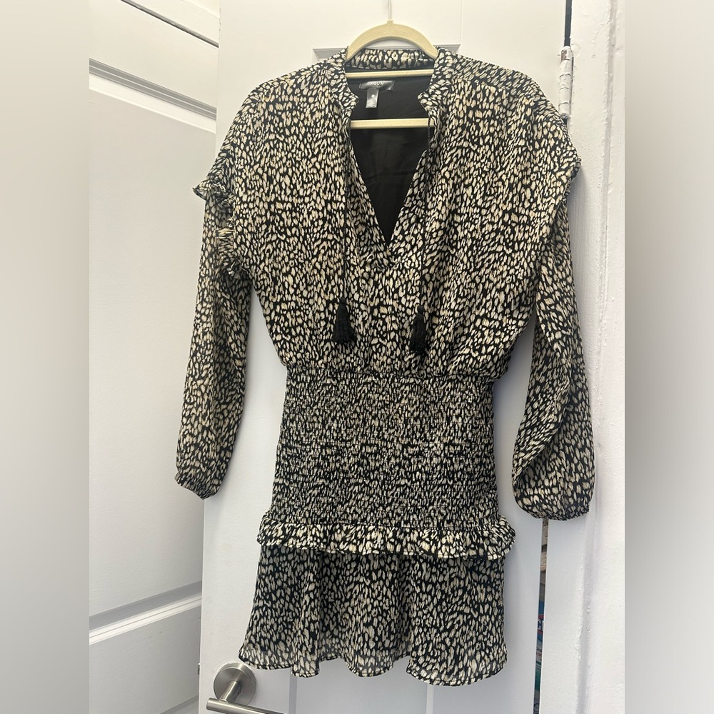 Aqua Bloomingdale’s Leopard Print Dress
